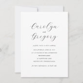 Eenvoudige dubbelzijdige minimalistische website Q Kaart (Voorkant)