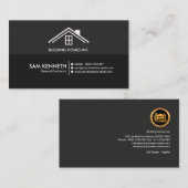 Eenvoudige Duidelijke Creatieve Professionele Bouw Visitekaartje (Voorkant / Achterkant)
