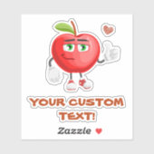 Eenvoudige duim omhoog aangepaste tekst sticker (Vel)