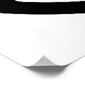 Eenvoudige dun-vredesymbool afdrukken poster (Hoek)