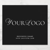 Eenvoudige dunne tekst Custom Logo Business Compan Sparkling Wijnetiket (Enkel label)