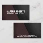 Eenvoudige duo-toonstructuur visitekaartje (Voorkant / Achterkant)