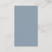 Eenvoudige Dusty Blue Foto Bruiloft Drink Ticket K (Achterkant)
