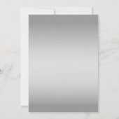 Eenvoudige Dusty Blue Love Script Wedding Invitati Kaart (Achterkant)