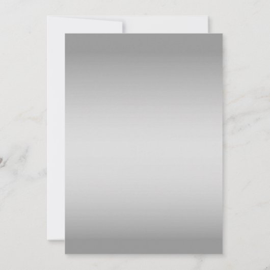 Eenvoudige Dusty Blue Love Script Wedding Invitati Kaart (Achterkant)