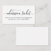 Eenvoudige eBay-kaartlezer voor toegangsbewijzen Informatiekaartje (Voorkant / Achterkant)