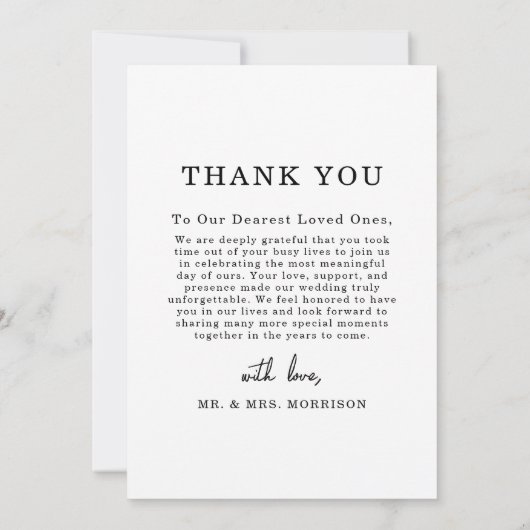 Eenvoudige eBay-uithuwfoto voor eBay-handtekeninge Bedankkaart (Achterkant)