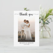 Eenvoudige eBay-uithuwfoto voor eBay-handtekeninge Bedankkaart (Staand voorkant)