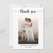 Eenvoudige eBay-uithuwfoto voor eBay-handtekeninge Bedankkaart (Voorkant)