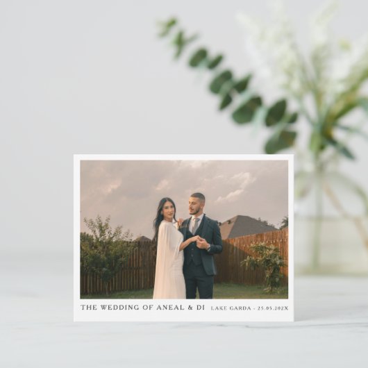 Eenvoudige eBay-uitnodiging voor tekst en foto's Uitnodiging Briefkaart (Staand voorkant)