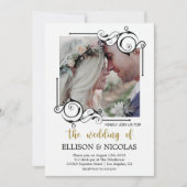 Eenvoudige eBay-uitnodigingen voor tekst- en fotow (Voorkant)