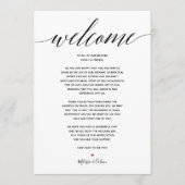 Eenvoudige eBay-Welkomstkaart voor bruiloft en eve Programmakaart (Voorkant)