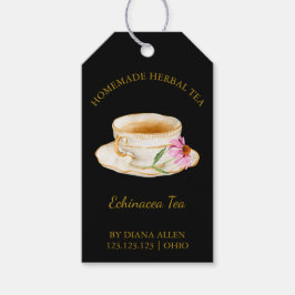 Eenvoudige Echinacea Thee Hang Tag Cadeaulabel