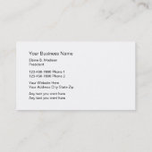 Eenvoudige eekhoorn silhouet Visitekaartjes (Achterkant)