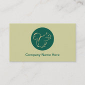 Eenvoudige eekhoorn Visitekaartjes (Voorkant)