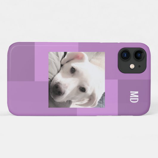 Eenvoudige Één Foto Modern Vierkant Ontwerp Licht  Case-Mate iPhone Case (Achterkant (horizontaal))