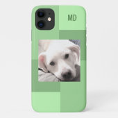 Eenvoudige Één Foto Modern Vierkant Ontwerp Sage G Case-Mate iPhone Case (Achterkant)