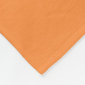 Eenvoudige Één Stevige Kleur Oranje Monocolor Fleece Deken (Hoek)