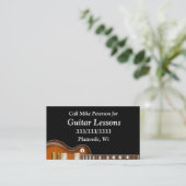 Eenvoudige eenvoudige Guitar Lessons Visitekaartje (Staand voorkant)