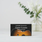 Eenvoudige eenvoudige Guitar Lessons Visitekaartje (Staand voorkant)
