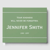 Eenvoudige, eenvoudige sympathiegids gastenboek (Voorkant)