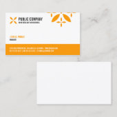 Eenvoudige eenzijdige bedrijfsoplossing visitekaartje (Voorkant / Achterkant)