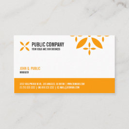 Eenvoudige eenzijdige bedrijfsoplossing visitekaartje