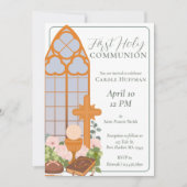 Eenvoudige Eerste Heilige Communie Katholiek Kaart (Voorkant)