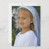 Eenvoudige Eerste Heilige Communie met Cross Foto (Achterkant)