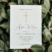 Eenvoudige Eerste Heilige Communie met Kruis