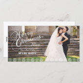 EENVOUDIGE EERSTE KERSTVAKANTIE FOTOCARD FEESTDAGENKAART (Voorkant / Achterkant)