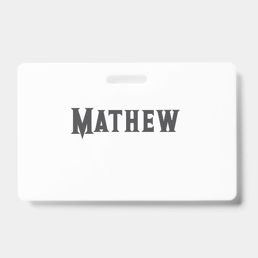 eenvoudige eerste letter monogram add your name le badge (Voorzijde)