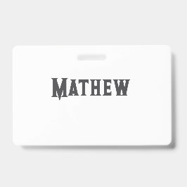 eenvoudige eerste letter monogram add your name le badge