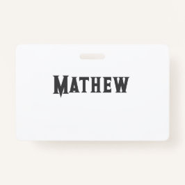 eenvoudige eerste letter monogram add your name le badge