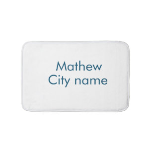 eenvoudige eerste letter monogram add your name le badmat