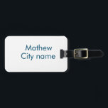 eenvoudige eerste letter monogram add your name le bagagelabel<br><div class="desc">ontwerp</div>