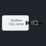 eenvoudige eerste letter monogram add your name le bagagelabel<br><div class="desc">ontwerp</div>