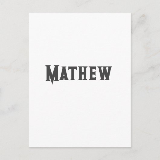 eenvoudige eerste letter monogram add your name le briefkaart (Voorkant)