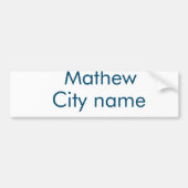 eenvoudige eerste letter monogram add your name le bumpersticker (Voorkant)