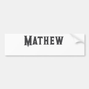 eenvoudige eerste letter monogram add your name le bumpersticker
