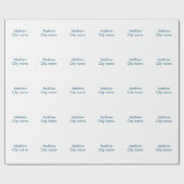 eenvoudige eerste letter monogram add your name le cadeaupapier (Vlak)