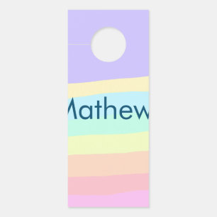 eenvoudige eerste letter monogram add your name le deurhanger