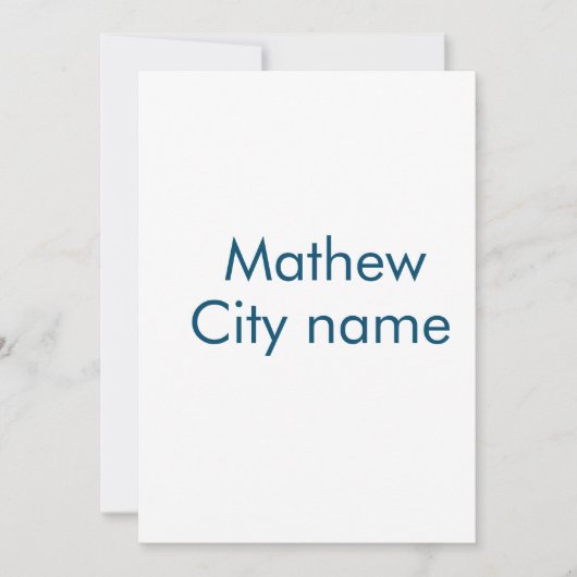 eenvoudige eerste letter monogram add your name le feestdagenkaart (Voorkant)