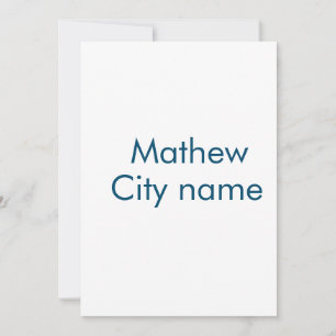 eenvoudige eerste letter monogram add your name le feestdagenkaart