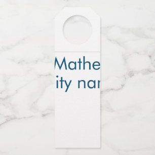 eenvoudige eerste letter monogram add your name le flessenhanger