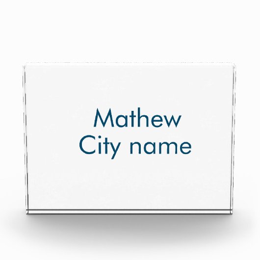 eenvoudige eerste letter monogram add your name le fotoblokken (Voorkant)