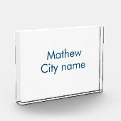 eenvoudige eerste letter monogram add your name le fotoblokken (Links)