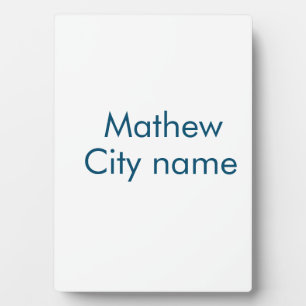 eenvoudige eerste letter monogram add your name le fotoplaat