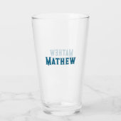 eenvoudige eerste letter monogram add your name le glas (Achterkant)
