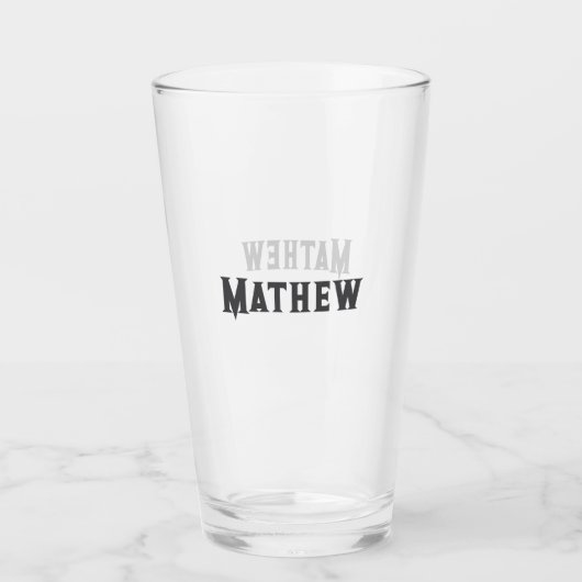 eenvoudige eerste letter monogram add your name le glas (Voorkant)